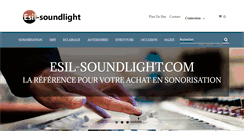 Desktop Screenshot of esil-soundlight.com